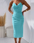 Margaret | Draped Midi Dress